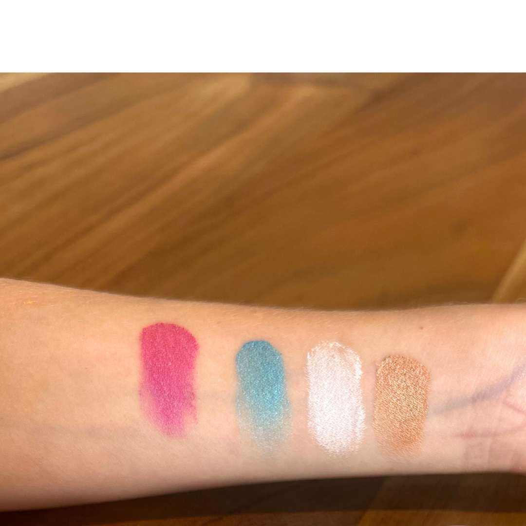 Eyes, lips, cheeks. 4 Shade pack